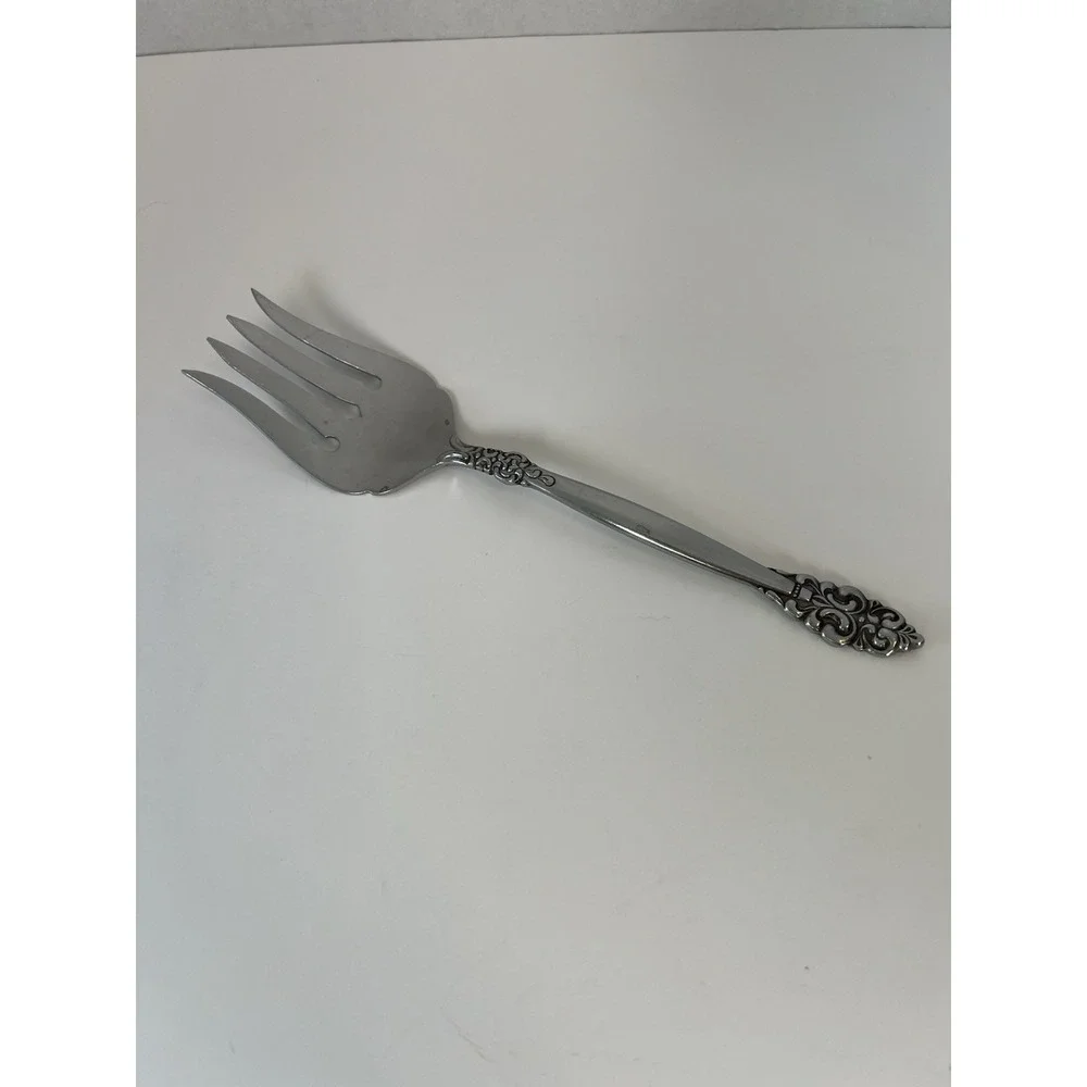 Oneida Stainless‎ steel satin serving fork Vinland Flatware